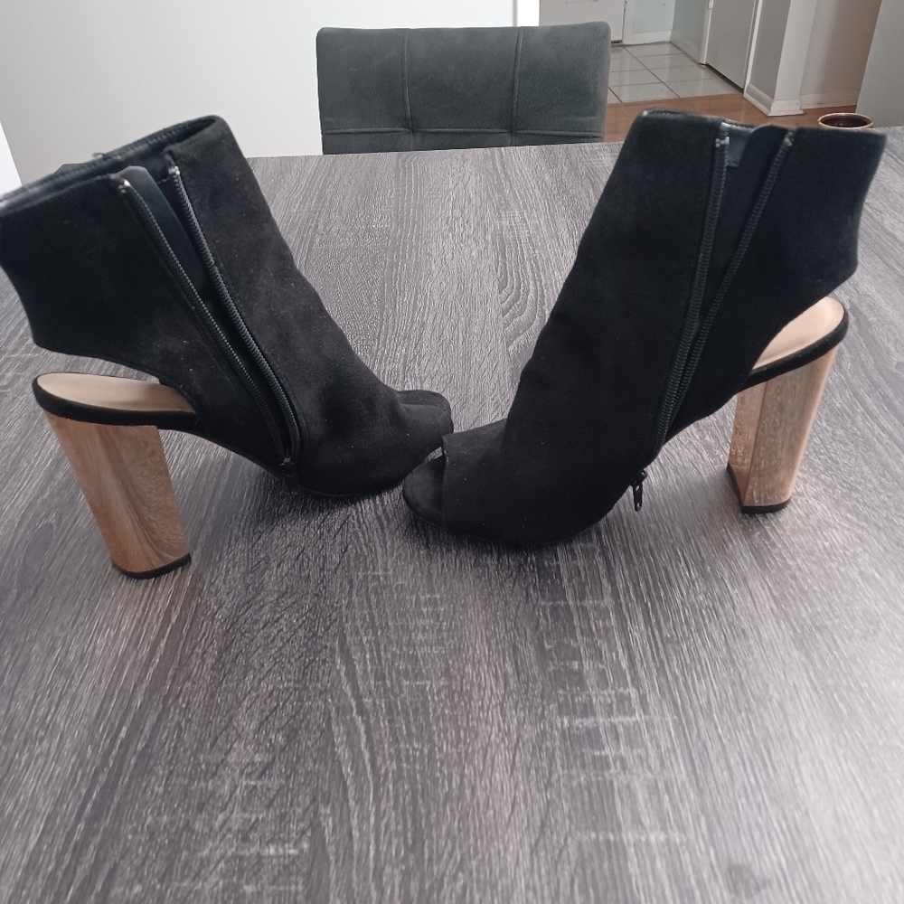 Black/RoseGold - Open Toe/ Open Heel W Sz 9 - Picture 5 of 5